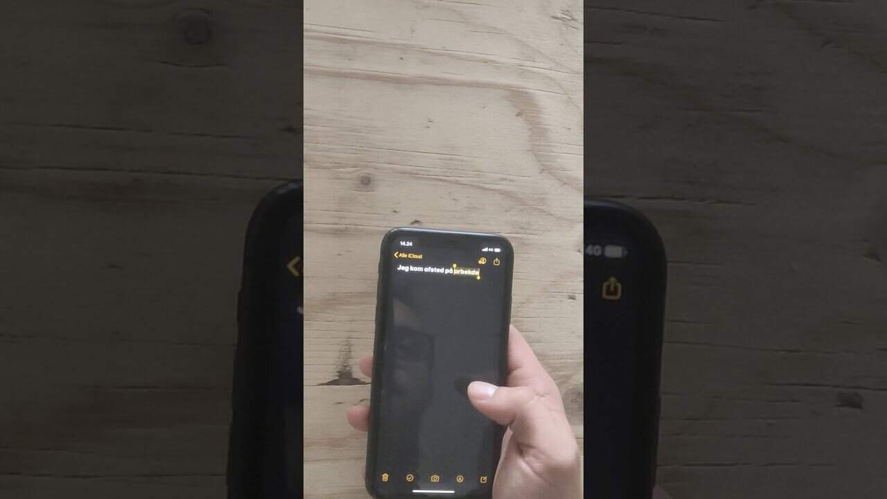 Fortryd tekst eller fortryd slet