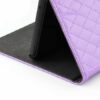 ipad mini 1/2/3 – magnetisk læder taske m. flettet mønster – lilla