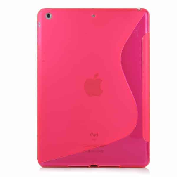 Køb IPad Air (iPad 5) (A1474, A1475, A1476) - Fleksibel Mat S-line TPU Gummi Cover - Gennemsigtig Magenta Til 29,00 Kr.