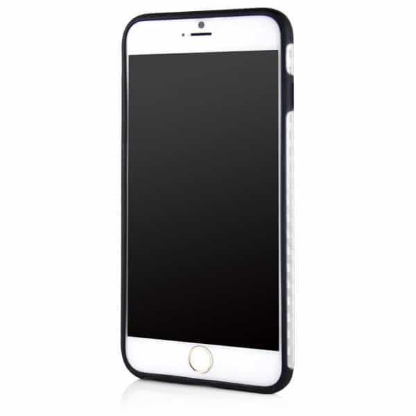 iphone 6/6s  plus – retro tpu back etui i petate mønster – hvid