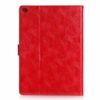 ipad air 2 (a1566, a1567) – magnetisk pu læder cover med kort slots og sleep/wake – rød