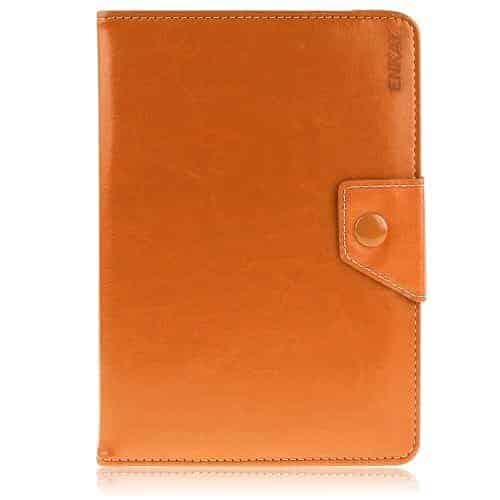 Enkay Horse Skin Pu Læder Stand Etui – Orange