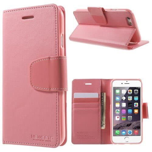 Iphone 6/6s - Newsets Mercury Snt Serie Pu Læder Etui - Lyserød