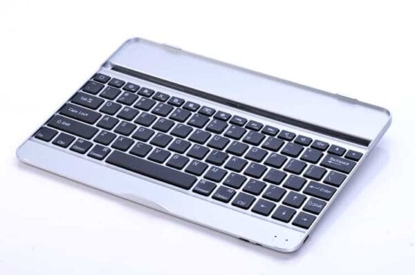 ipad air (ipad 5) – dansk layout trådløs aluminium tastatur med cover sleep/wake – sort
