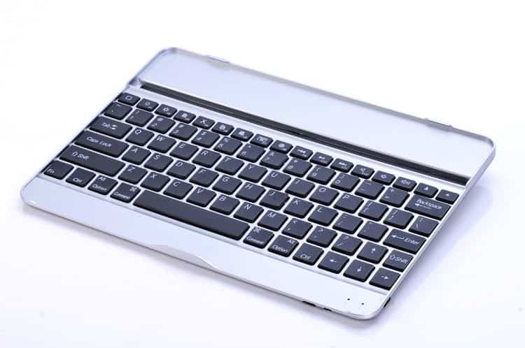Køb IPad (iPad 5) - Wireless Aluminium Blueetoth Tastatur Cover Med Sleep/Wake - Sort Til 29,00 Kr.