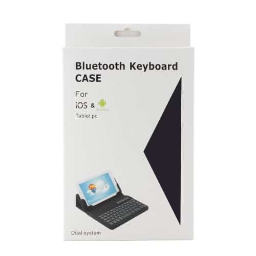 Ipad Mini 1/2/3 Galaxy Note 8.0 – Læder Etui Dansk Layout Bluetooth Tastatur – Sort