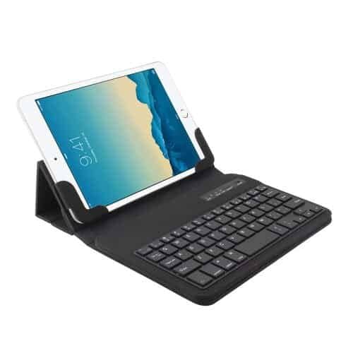 Ipad Mini 1/2/3 Galaxy Note 8.0 – Læder Etui Dansk Layout Bluetooth Tastatur – Sort