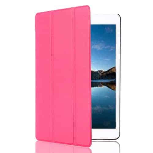 Ipad Mini 4 (a1538, A1550) - Smart Pu Læder Beskyttende Etui Med Tri-fold Stand - Rosa