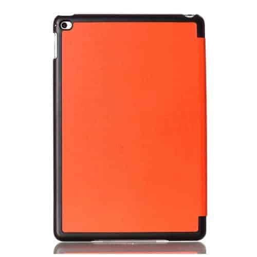 Ipad Mini 4 (a1538, A1550) - Smart Pu Læder Beskyttende Etui Med Tri-fold Stand - Orange