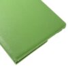 ipad pro 9.7 (a1673, a1674, a1675) – litchi tekstur pu læder flip etui med roterbar stand – grøn