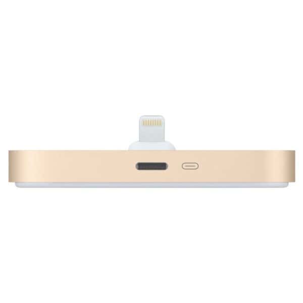 Iphone Lightning - Aluminium Alloy Charge & Sync Dock Station Cradle - Champagne Guld