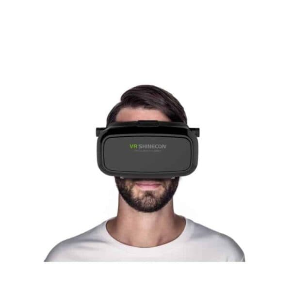 vr shinecon virtual reality 3d briller google cardboard – black