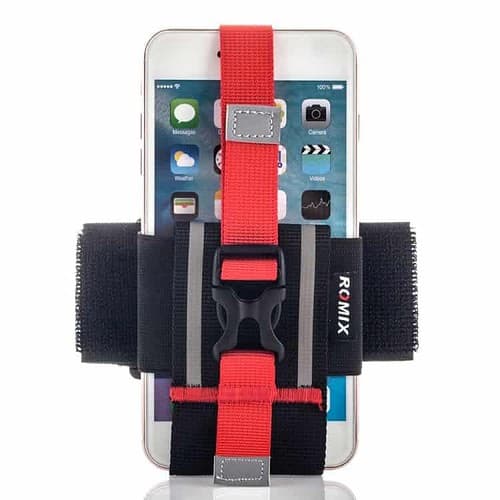 Iphone 6/7/6s/7s Plus / Galaxy S7 - Romix Universal Sportsarmbånd - Rød