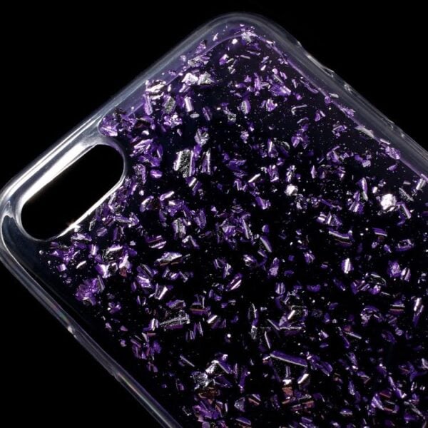 iphone 7 – tpu beskyttende glitter etui – lilla