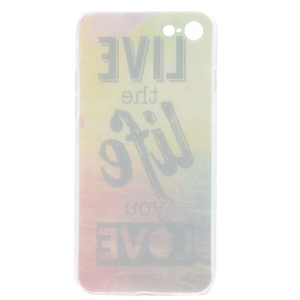 Iphone 7 - Ultra Tynd Tpu Etui - Live The Life You Love