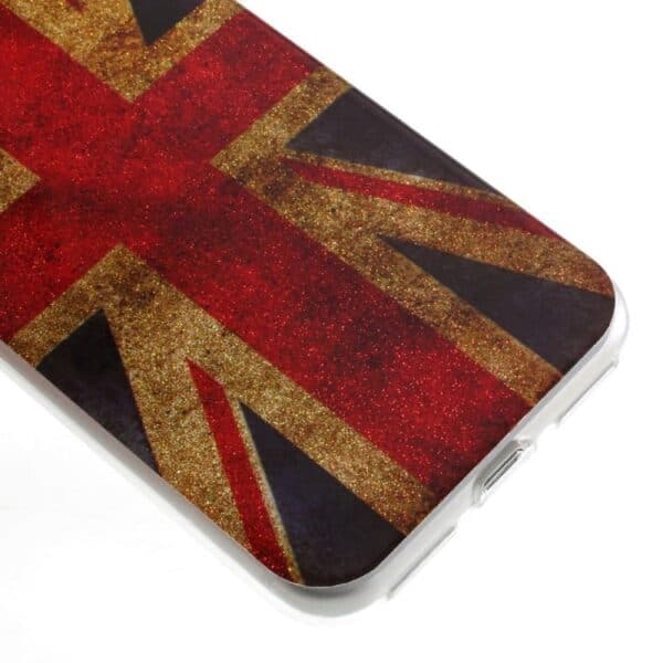 Iphone 7 - Tpu Glitter Cover - Retro Uk Flag