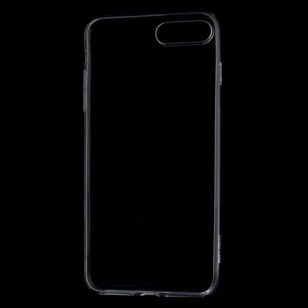 Iphone 7 Plus - Coteetci 0.6mm Tpu Cover Med Alu Bund - Sølv