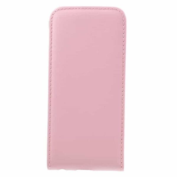 Iphone 7 - Vertical Flip Pu Læder Cover - Pink