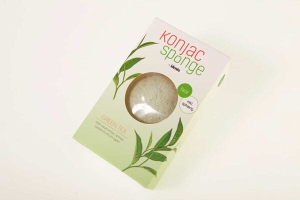 konjac – dry sponge halfball face – green tea