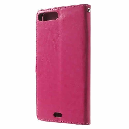 Iphone 7 Plus - Olie Voks Pu Læder Pung Etui Cover - Rosa