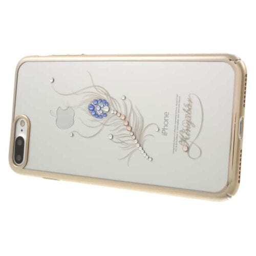 Iphone 7 Plus - Kingxbar Star Series Swarovski Diamant Pc Back Cover - Smuk Fjer