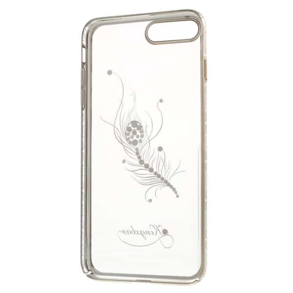 Iphone 7 Plus - Kingxbar Star Series Swarovski Diamant Pc Back Cover - Smuk Fjer