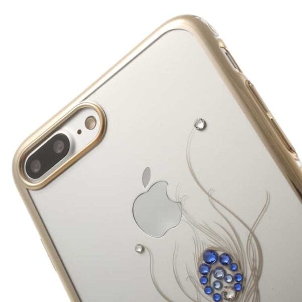 Iphone 7 Plus - Kingxbar Star Series Swarovski Diamant Pc Back Cover - Smuk Fjer