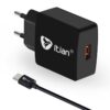 Itian K6 Oplader Kit Qc3.0 Vægoplader Og Usb Type-c Kabel – Eu Plug