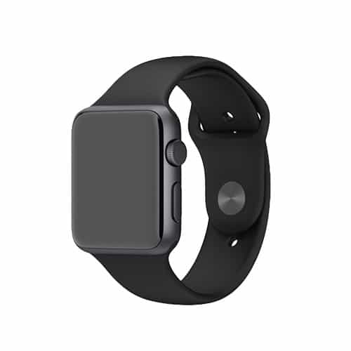 Apple Watch 42mm - 44mm Xincuco Silikone Sportsarmbånd - Sort