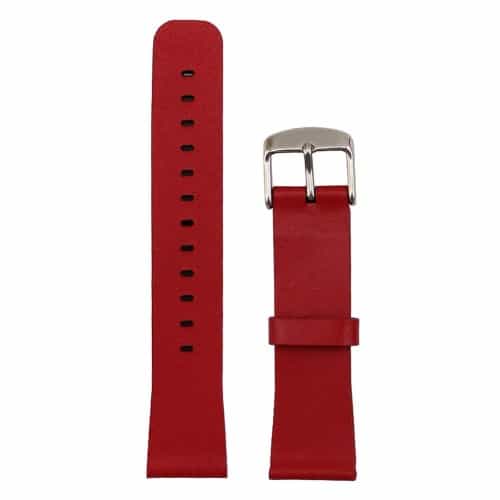 Apple Watch 38mm - Klassisk Ægte Læder Armbånd - Rød