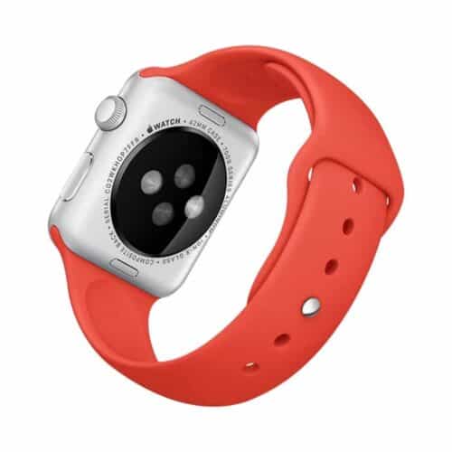 Apple Watch 38mm - 40mm Rock Sports Silikone Armbånd - Rød