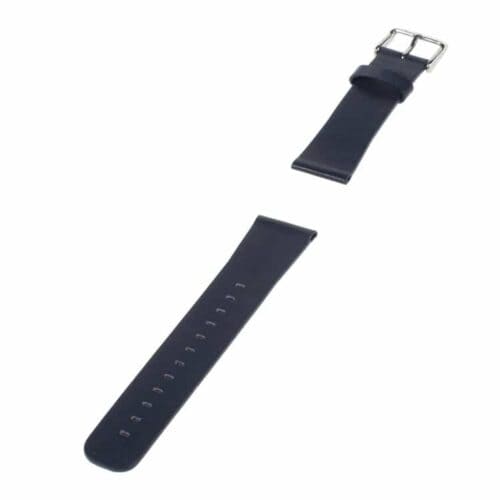 Apple Watch 38mm - Klassisk Ægte Læder Armbånd - Mørkeblå