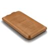 eksklusiv powerbank ekstra batteri 8000 mah med lækkert ægte læder etui – brun