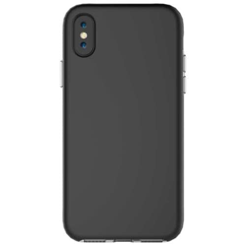 Iphone X - Plastik Og Gummi Hybrid Cover Med Beskyttende Gummibelagt Overflade - Sort