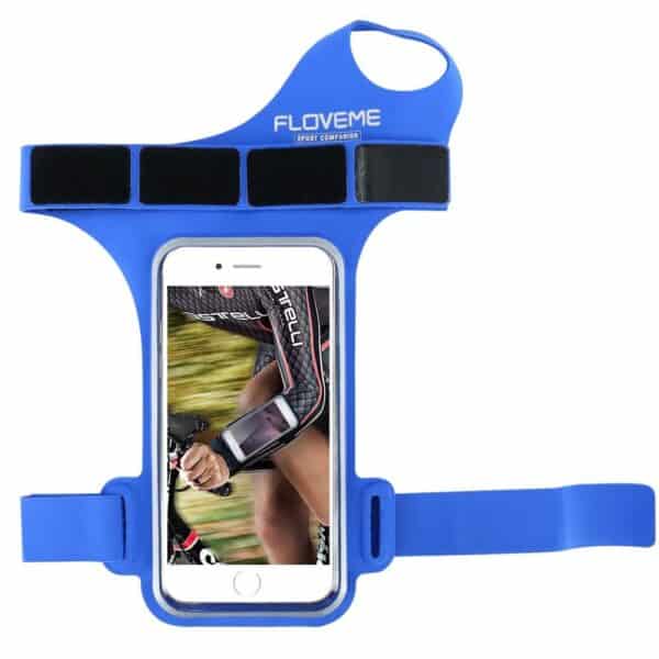 Iphone 7/6/6s - Sportsarmbånd Holder Med Tommelfinger Ring - Blå