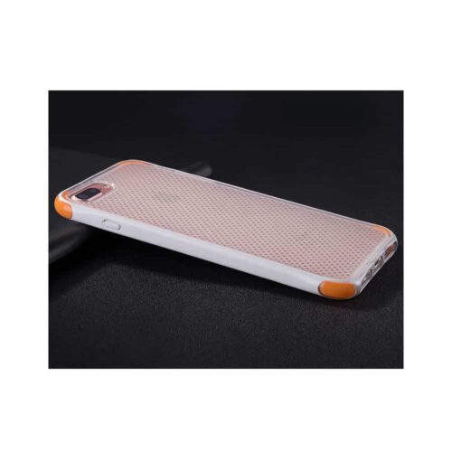 Iphone 8 Plus - Gummi Cover Med Stødabsorberende Funktion - Hvid