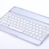 Ipad Air (ipad 5) - Wireless Aluminium Blueetoth Tastatur Cover Med Sleep/wake - Hvid