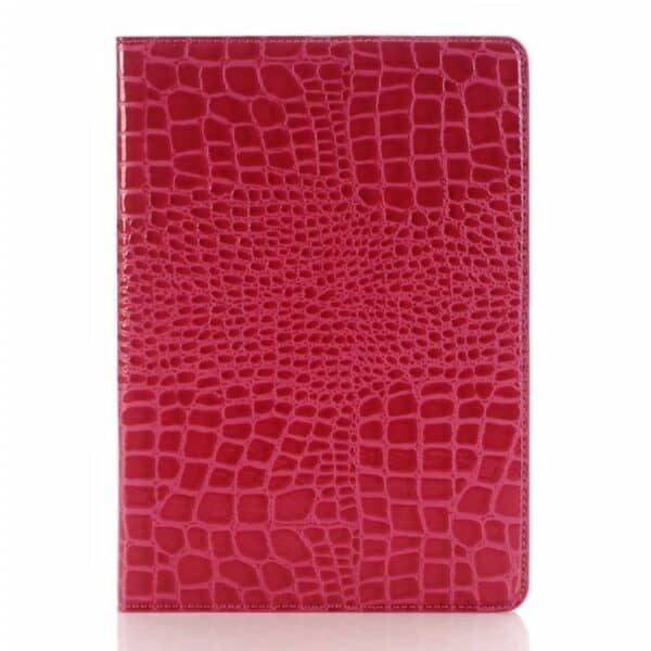 Ipad Pro 9.7 (a1673, A1674, A1675) - Krokodille Pung Stand Smart Pu Læder Etui Cover - Rosa