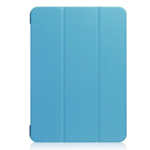 a blue tablet case on a white background