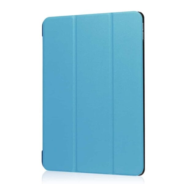 a blue tablet case on a white background