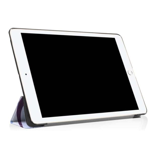 a white tablet with a black screen