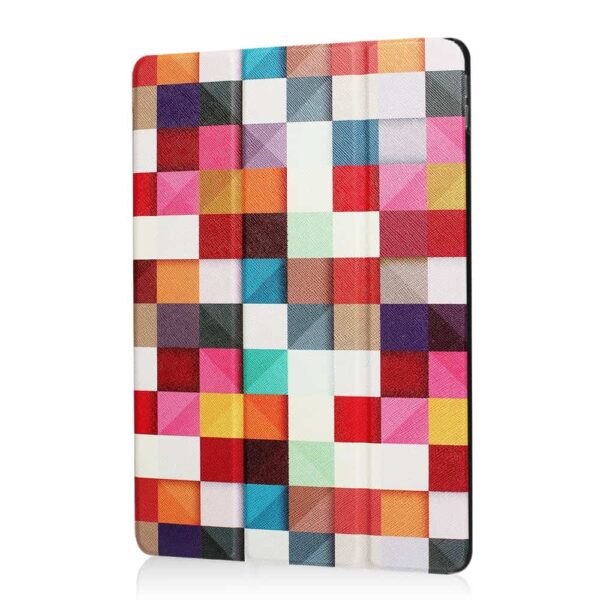 Farverigt pixel mønster på iPad cover