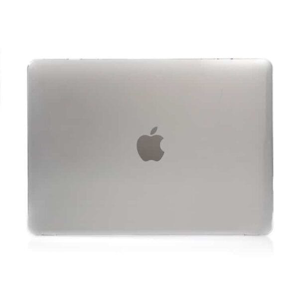 a silver laptop with a white background