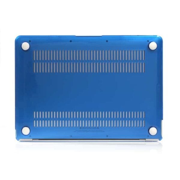 a blue rectangular object with white dots