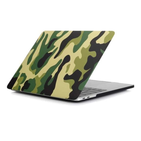 MacBook Pro 13" - Mønstret Hard Beskyttende Cover - Camouflage Mønster / Grøn