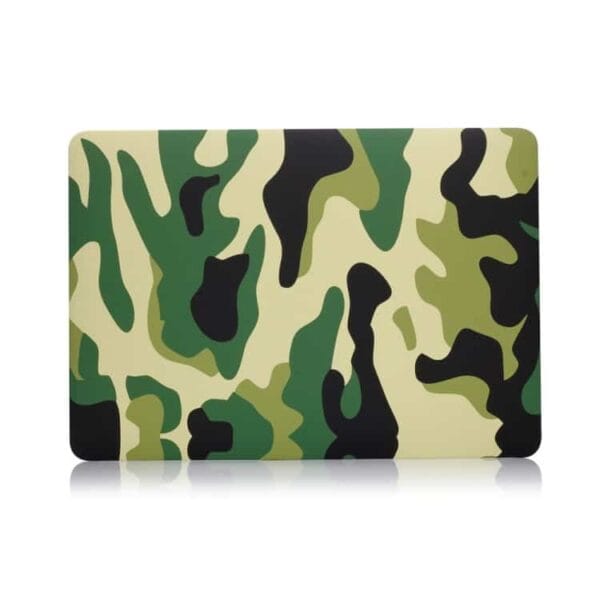 MacBook Pro 13" - Mønstret Hard Beskyttende Cover - Camouflage Mønster / Grøn