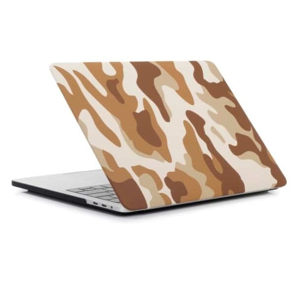 MacBook Pro 13" - Mønstret Hard Beskyttende Cover - Camouflage Mønster / Brun