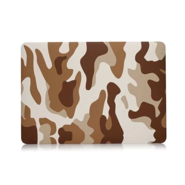 MacBook Pro 13" - Mønstret Hard Beskyttende Cover - Camouflage Mønster / Brun