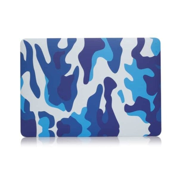 MacBook Pro 13" - Mønstret Hard Beskyttende Cover - Camouflage Mønster / Blå