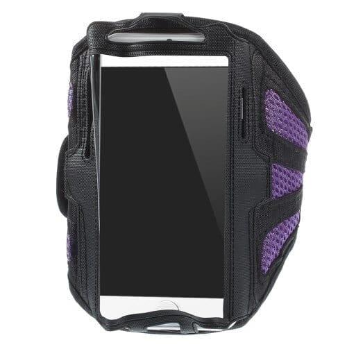 Iphone 6 / 7 / 6s / 7s / Galaxy S5 / S4 / S3 – Svedabsorberende Sportsarmbånd Etui – Lilla